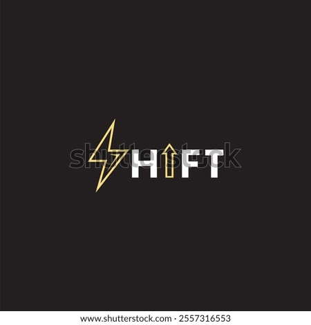 The logo says Shift with a white and yellow lightning and arrow icon