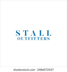 The logo says STALL OUTFITTERS in blue and on a white background