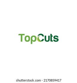 the logo says top cuts by combining grass