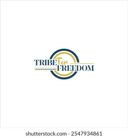 El logo dice Tribe For Freedom con círculos azules y amarillos