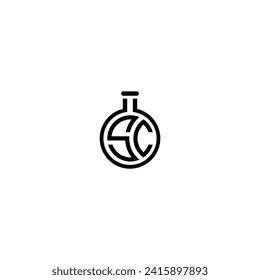 Logo SC diseño especial inicial SC