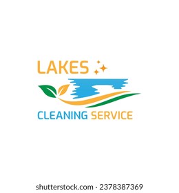 A logo of a scene at a lake

