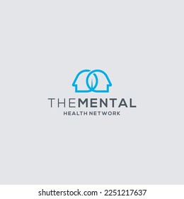 Logo for science innovation, machine learning, ai, medical research, new technology development, human brain health, it startup