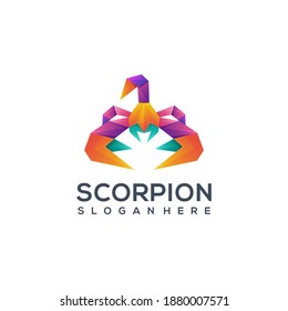 Logo Scorpion Colorful Gradient Vector Design