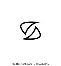 Logo SD initial SD company design illustration