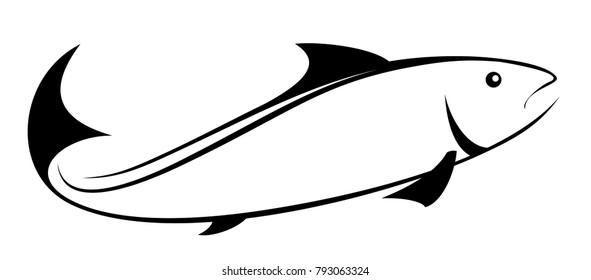 Logo of sea fish. 