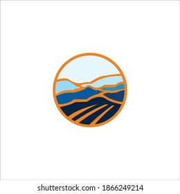 vector de símbolo de icono del mar de logotipo