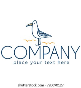 Logo with seagull