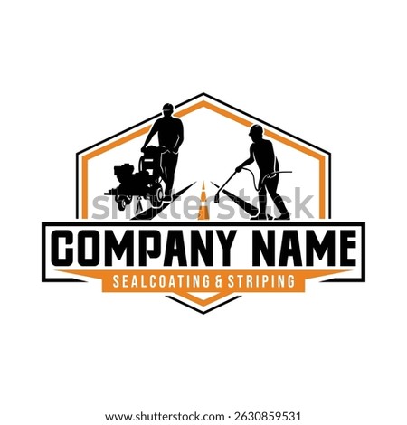 logo for seal coating and line striping company
