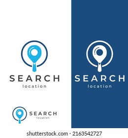 Suche oder Suche nach Logos, Suche nach Logos nach Kombination, Labor, Mond, Position, Scheck, Wellen und Sonne. Logo mit einfacher Bearbeitung.