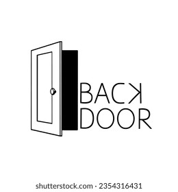 Logo of the secret open door simple