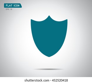 logo security company. vector blue shield for protection, illustration