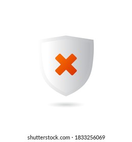 logo security company. vector shield for protection, illustration