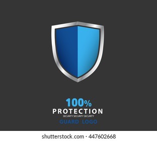 logo security company. vector shield for protection, illustration