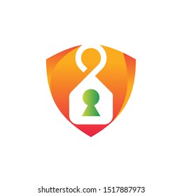 logo security life tech vector