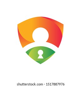 logo security life tech vector