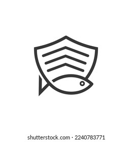 The logo is the security symbol and the fish. Unique and elegant.