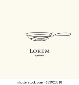 Logo series - kitchenware. EPS 10 Isolated object