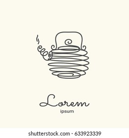 Logo series - kitchenware. EPS 10 Isolated object