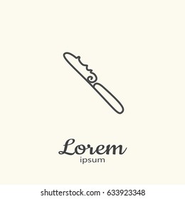 Logo series - kitchenware. EPS 10 Isolated object