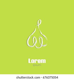 Logo series - Vegetables. EPS 10 Isolated object
