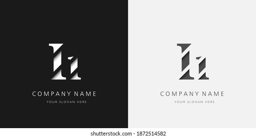 i logotipo serif mayúsculas y minúsculas	