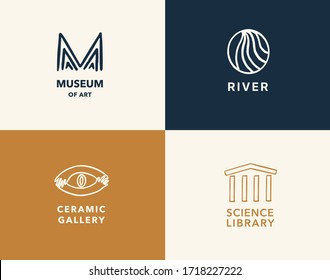 Logo set of Art. Vector collection.