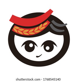Logo set arts and Q Chick creative brain idea symbols collection.