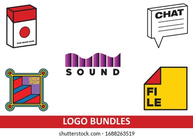 Logo Set Bundle Vector Design