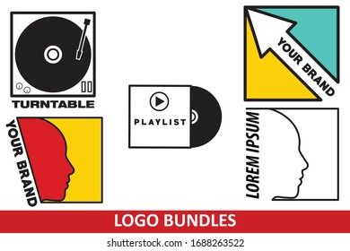 Logo Set Bundle Vector Design