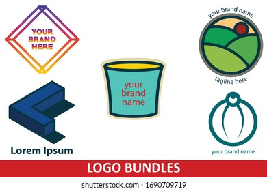 Logo Set Bundle Vector Design