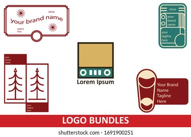Logo Set Bundle Vector Design