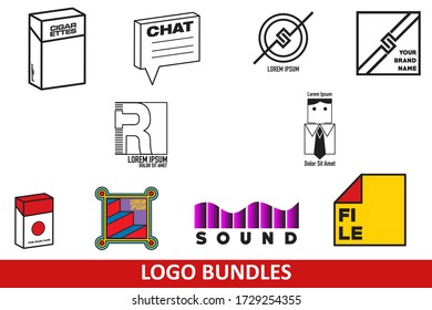 Logo Set Bundle Vector Design