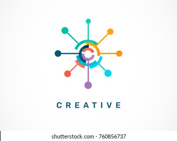 Logo Set - Creative, Technology, Biotechnology, Tech Icon And Symbol