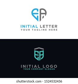 Logo Set EA modern graphic design, Inspirational logo design for all companies. -Vectors