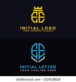 Logo Set EE modern graphic design, Inspirational logo design for all companies. -Vectors