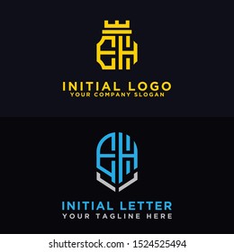 Logo Set EH modern graphic design, Inspirational logo design for all companies. -Vectors