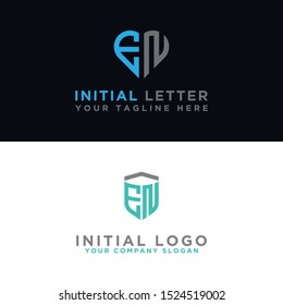 Logo Set EN modern graphic design, Inspirational logo design for all companies. -Vectors