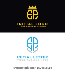 Logo Set EP modern graphic design, Inspirational logo design for all companies. -Vectors