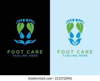 Logo-Set für Fußpflege und Fußgesundheit - Vektorgrafik
