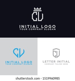 Logo Set modern graphic design CV. Inspirational logo design for all companies. -Vectors