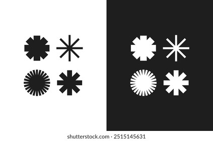 Logo Set Icono moderno Geométrico Abstractas Símbolos Pack