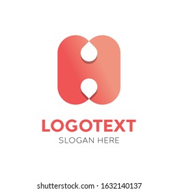 Logo Set of Monogram Modern H Alphabet icons template Premium Vector