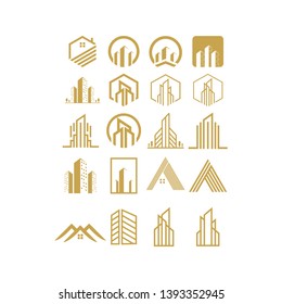 Logo set real estate design,vector,illustration ready to use