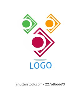 Logo set started button concept 