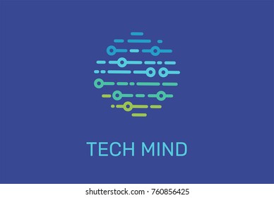 Logo set - technology, biotechnology, tech icon and symbol