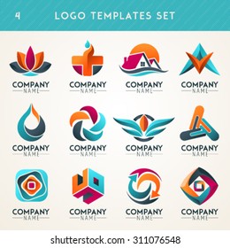 Logo set,logo collection,idea logo,family logo,people logo,creative logo design template,eco logo set, vector logo template. Modern logotype symbol icon set.
