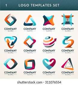 Logo set,logo collection,idea logo,family logo,people logo,creative logo design template,eco logo set, vector logo template. Modern logotype symbol icon set.