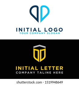 Logo Sets modern DD graphic design. Inspiring logo design for all companies. -Vectors