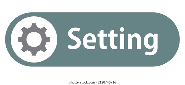 The logo of the setting. Setting button. Gear icon. Vectors.